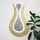 Ayatul Kursi Tulpenform, glänzende Farbe, islamische Metall-Wandkunst, Kalligraphie, Ramadan-Dekor, modernes muslimisches Einweihungsgeschenk, Koran-Wandkunst (68.1x43.7 cm, in Silver Out Gut) Alt)