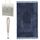 MYPRAY - Gebetsteppich - dick - 3er Set Seccade - mit Tesbih und Tasche (kaltgrau)
