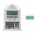 Muslimischer Gebetswecker mit LCD Display, Automatische Zeitberechnung, 1500 Städte, AZAN Erinnerung, Hijri Kalender, Temperaturanzeige, Snooze Funktion, 210x27x325mm, Silber, Wand- und Tischmontage