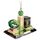 Akozon Muslimische Kaaba-Uhr, Uhren mit islamischer Architektur, Geschenkset mit Himmelsturm-Modell, Kunsthandwerk, Souvenirs, Heim-Desktop-Dekoration