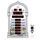 Al salama Azan Uhr, LED muslimische Gebetsuhr, Athan Wanduhr, Lesen Haus/Büro/Moschee Digital Azan Uhr Home Decor (Silber)