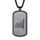 PROSTEEL Herren Allah Kette schwarz Edelstahl Erkennungsmarke mit Islamischem Gott Allah 55+5cm/3mm verstellbare Weizenkette Muslim Amulett Modeschmuck Accessoire