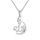 PROSTEEL Damen Collier Edelstahl Allah Kette Mondsichel Halbmond Anhänger Halskette Islamisch Amulett Muslim Modeschmuck Accessoire für Frauen Mädchen