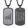 PROSTEEL Herren Allah Kette schwarz Edelstahl personalisiert Erkennungsmarke mit Islamischem Gott Allah 55+5cm/3mm verstellbare Weizenkette Muslim Amulett Modeschmuck Accessoire