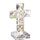 H&D Traditionelles Kristallkreuz stehend,Briefbeschwerer aus Glas für die Tischdekoration,12cm