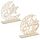 2 Stück Holz Eid Mubarak Ramadan Kareem Dekorationen Eid Tisch Zeichen Mond Hohle Stern Freistehend Tisch Centerpiece Hängende Ornamente Tischdekoration für Muslim Islam Tischdekoration