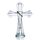 Klares Kristallkreuz stehend, Glas-Heiliges Kreuz Figur für Kirchengebet Heimdekoration, Kristallkreuz Ornament für Gebet, Gedenken, katholische Geschenke (inklusive Halskette)