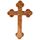 Kassis Geschenkartikel Olivenholz Kreuz Kruzifix Wandkreuz schlicht mit runden Kanten zum Aufhängen aus Bethlehem zur Firmung, Taufe, Kommunion (Ohne Gravur, 22,50 cm)