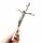 VINETEN Kruzifix-Wandkreuz | Silberfarbenes Metall, schlanke katholische Kreuze | Kreuz-Wanddekoration für Ihr Zuhause – 20,3 cm