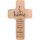 Geschenkissimo Geschenk zum Einzug ins Haus - Holzkreuz mit Segensspruch Gravur - Buche 20x12 cm - Wanddeko für Wohnung - Einzugsgeschenk mit Spruch - Geschenkidee