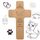 Katzenkreuz mit individueller Gravur - Name, Spruch, Motiv - Holzkreuz für Katze oder Kater als Katzenschild, Grabkreuz für verstorbene Samtpfoten, Gedenktafel, Trauergeschenk, Grabdeko