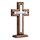 Wandkreuz aus Holz mit Holzsockel, gesegnetes Buchstaben-Design, christliche Kreuze, spirituelles religiöses Kreuz, Weihnachten, Wandbehang, handgefertigtes Holzkreuz, Hanfseil für Kirche, Zuhause,