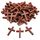 Genie Crafts Kleine Kreuz-Anhänger aus Holz (Set, 50 Stück) – Ideal zum Basteln, als Kettenanhänger, Schlüsselanhänger - Dekoration Zuhause, in Schule und Büro - Braun, 3 x 4,4 cm