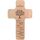 Geschenkissimo Kreuz Zur Konfirmation - Holzkreuz mit Worten Jesus Zufriedenheit Glück Liebe Glauben ... - Holz ca. 20x12x1cm, Konfirmationsgeschenk für Mädchen, Jungen Geschenkidee
