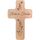 Geschenkissimo Ruhe in Frieden Holzkreuz mit Gravur und Blumenranken - 20x12 cm Wandkreuz - Trauer Kreuz Beerdigung Andenken Grab Dekoration Erinnerung - Geschenkidee