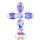 QFkris 17,8 cm Kristallkreuz stehend, dekorative Glaskreuze für Tisch, Regal, Tischplatte und Heimdekoration, Geschenk für Frauen