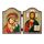 NKlaus 1449 GM von Kazan & Jesus Christus Ikone Diptychon Kazanskaja i Spasitel'