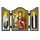 NKlaus 1405 GM. Dreihändige christliche Ikone Troeruchica reise Altar Geschenk