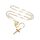 FaithHeart Rosenkranz Kette mit Maria Medaille Lange Rosenkranzkette Weiße Perlen Damen Kreuzkette Gold Herren Edelstahl Gebetskette Halskette Orthodoxes Kreuz Rosary Necklace Autorosenkranz Schmuck
