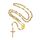 FaithHeart Auto Rosenkranz Kette für Damen Herren Kreuzkette Gold Rosenkranzkette mit Orthodoxes Kreuz Gebetskette Maria Halskette Wundertätige Medaille Edelstahl Cross Chain Rosary Necklace Schmuck
