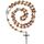 HICARER Holz Rosenkranz Schmuck Taufe Kugelkette Gebetskette Katholisch Hölzerne Kette Holz Kruzifix Medaille für Herren Damen Christliche