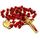 Nazareth Store Rote Korallenperlen Rosenkranz Halskette Katholischer Heiliger Benedikt Rosenkranz Herz Medaillon Medaille & Kreuz Religiöses Amulett für Frauen und Männer - Samttasche
