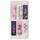 Christian Art Gifts Set of 6 Faith Hope Love Pink Flowers Inspirational Magnetic Bible Verse Bookmark with Scripture, Size Small 2.3" x .75"