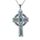 YFN Keltisches Kreuz Halskette Sterling Silber Keltischer Davidstern Anhänger Abalone Muschel Kreuz Schmuck Geschenke für Damen Herren