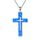 YFN Opal Kreuz Halskette Sterling Silber Kreuz Anhänger Schmuck Geschenke für Damen Herren Mädchen Jungen