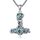 CUPENDA Thor Hammer Halskette Sterling Silber Davidstern Mjolnir Anhänger Vegvisir Schmuck Geschenke für Frauen Männer