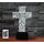 SUPERRUIDALONG 3D Jesus Kreuz Fernbedienung 16 Farben Nachtlichter Illusion Acryl LED Tisch Nachttisch Lampe Kinder Schlafzimmer Schreibtisch Dekor Geburtstag Geschenke Spielzeug für Kinder
