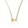 HANLI 14K Gold Vergoldet Halsketten Damen - Zarte Sicherheitsnadel Anhänger Kette mit Cubic Zirkonia für Frauen Mädchen Wasserfeste Hautverträglich Schmuck
