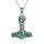 CUPENDA Thor Hammer Halskette Sterling Silber Mjolnir Lebensbaum Anhänger mit Malachit Wikinger Schmuck Geschenke für Frauen