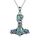 CUPENDA Thor Hammer Halskette Sterling Silber Mjolnir Baum des Lebens Anhänger Nordic Wikinger Schmuck Geschenke für Damen