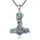 CUPENDA Thor Hammer Halskette Sterling Silber Wikinger Kompass Mjolnir Anhänger Vegvisir Schmuck Geschenke für Frauen Männer