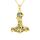 CUPENDA Thor Hammer Halskette Sterling Silber Gold Mjolnir Baum des Lebens Anhänger Nordic Wikinger Schmuck Geschenke für Damen