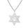 EUEAVAN Davidstern Chai-Halskette, hebräisch, jüdischer Chai-Anhänger, Halskette, Kabbalah-Amulett, Schmuck, jüdisches christliches Hexagramm, Chanukka, Geschenk für Damen und Herren, Medium,