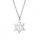 EUEAVAN Davidstern Halskette für Frauen Hexagramm Anhänger Halskette Amulett Symbo Jüdisch Israel Religiös David Schmuck Geschenk Frauen (david kreuz halskette silber 3)
