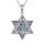 YAFEINI Davidstern Kette 925 Sterling Silber Davidstern Menora Anhänger Halskette Chanukka Schmuck Jüdische Religiöse Geschenk für Frauen Männer Mütter
