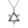TANGPOET Davidstern Halskette für Frauen Jüdisch Zierliches 925 Sterling Silber Zirkonia CZ Stern Anhänger Davidstern Schmuck für Frauen Mädchen
