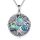 YFN Baum des Lebens Halskette Sterling Silber Claddagh Baum Anhänger Schmuck Irish Claddagh Geschenke für Damen Herren