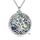 YFN Baum des Lebens Urne Halskette für Asche Sterling Silber Davidstern Lebensbaum Kremation Anhänger Kette Abalone Schale Celtic Keepsake Schmuck Geschenke für Damen Herren