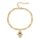 OHAYOO Fatima Armband Damen 14K Gold Plated 925 Sterling Silber Vergoldet Liebeskind Goldenes Schmuck für Frauen Mädchen Tochter Mutter