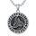 Wikinger Kette Herren 925 Sterling Silber Keltischer Knoten Halskette Wikinger Runen Amulett Kette Nordische Viking Schmuck Geschenke für Herren Damen