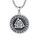 Wikinger Kette Herren 925 Sterling Silber Wotansknoten Kette Valknut Vegvisir Anhänger Kette Nordische Viking Schmuck Geschenke für Herren Damen