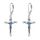 YFN Kreuz Ohrringe Sterling Silber baumelnd Klappbügel Kreuz Ohrringe Religion Schmuck christliches Geschenk für Damen und Herren Sterling Silber Kein Edelstein