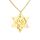 EUEAVAN Jüdisches Gebet Shema Yisrael Halskette für Frauen Zweifarbige Davidstern Halskette Hear O Israel Anhänger Judaica Sh'ma Yisrael Schmuck Hebräisch Kabbalah Segen Geschenk Männer (gold)