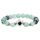 mookaitedecor Davidstern Heilstein Armband für Unisex, 16cm elastisch, Fluorit Hexagramm Edelstein Perlen Charm Stretch Armband