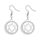 Davidstern-Ohrringe für Damen, Edelstahl, hebräische Inschrift, Hexagramm, blauer Diamant, rund, baumelnde Ohrringe, Megan-Stern, jüdischer Schmuck, Einheitsgröße, Edelstahl, Kein Edelstein