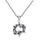 Vintage Echt 925 Sterling Silber Davidstern Halskette Kette mit Hexagramm Schlange Anhänger für Herren Damen
